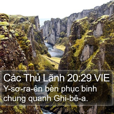 Các Thủ Lãnh 20:29 VIE Bible Verse Image