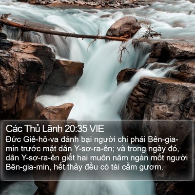 Các Thủ Lãnh 20:35 VIE Bible Verse Image