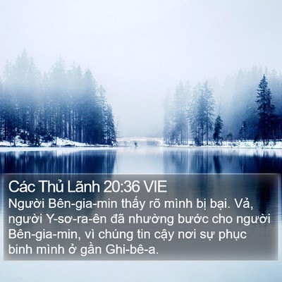 Các Thủ Lãnh 20:36 VIE Bible Verse Image