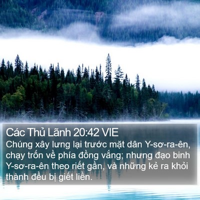 Các Thủ Lãnh 20:42 VIE Bible Verse Image