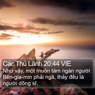Các Thủ Lãnh 20:44 VIE Bible Verse Image