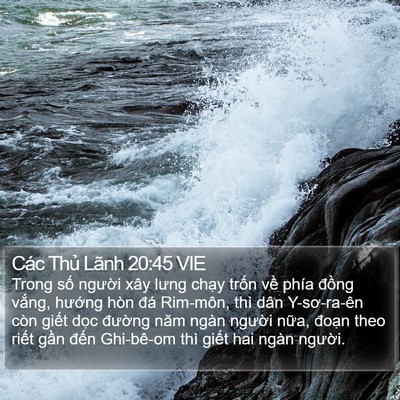 Các Thủ Lãnh 20:45 VIE Bible Verse Image