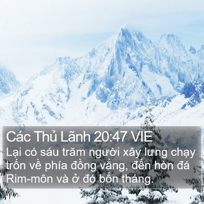 Các Thủ Lãnh 20:47 VIE Bible Verse Image