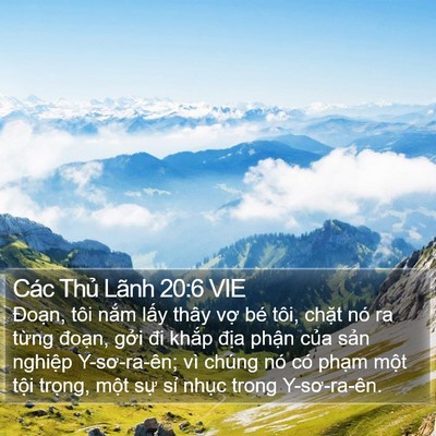 Các Thủ Lãnh 20:6 VIE Bible Verse Image