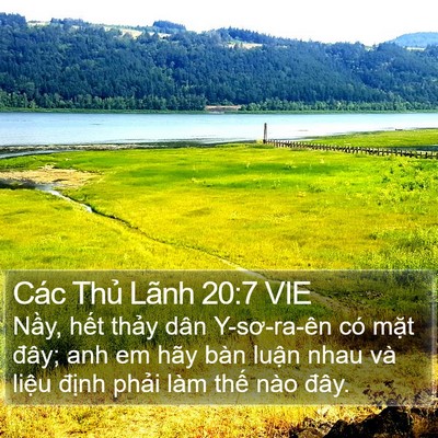 Các Thủ Lãnh 20:7 VIE Bible Verse Image