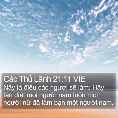 Các Thủ Lãnh 21:11 VIE Bible Verse Image
