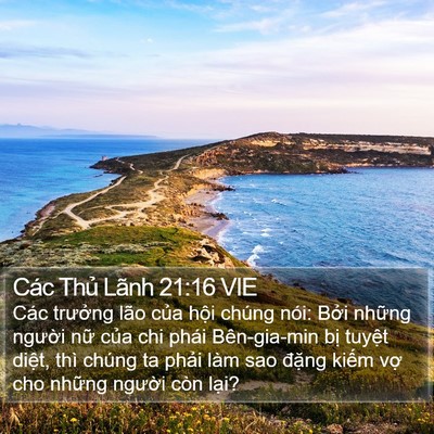 Các Thủ Lãnh 21:16 VIE Bible Verse Image