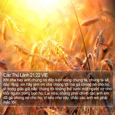 Các Thủ Lãnh 21:22 VIE Bible Verse Image