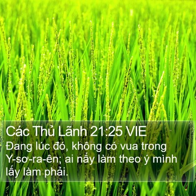 Các Thủ Lãnh 21:25 VIE Bible Verse Image