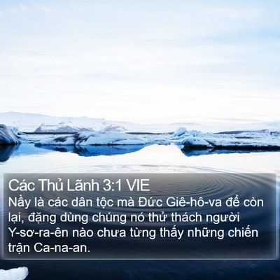 Các Thủ Lãnh 3:1 VIE Bible Verse Image