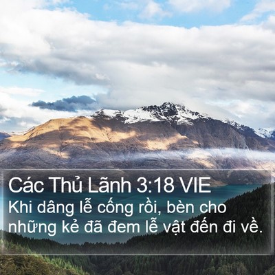 Các Thủ Lãnh 3:18 VIE Bible Verse Image