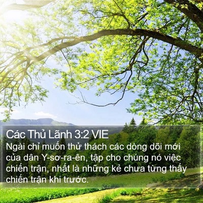Các Thủ Lãnh 3:2 VIE Bible Verse Image