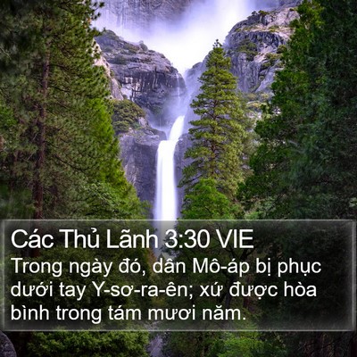 Các Thủ Lãnh 3:30 VIE Bible Verse Image