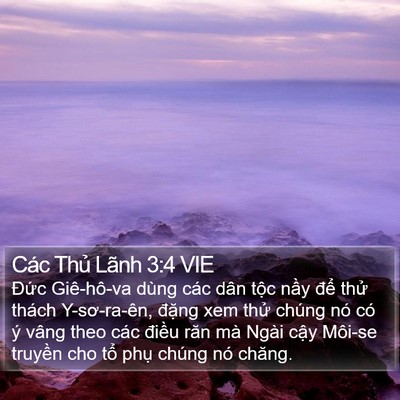 Các Thủ Lãnh 3:4 VIE Bible Verse Image