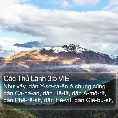 Các Thủ Lãnh 3:5 VIE Bible Verse Image