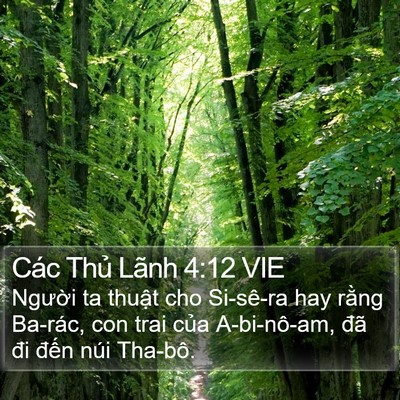 Các Thủ Lãnh 4:12 VIE Bible Verse Image