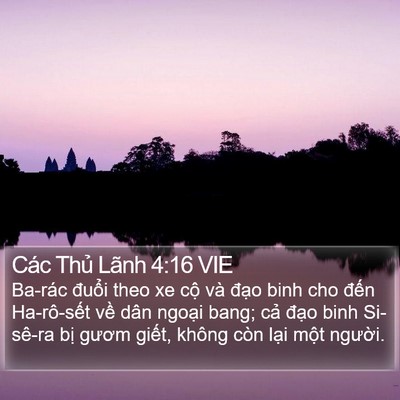 Các Thủ Lãnh 4:16 VIE Bible Verse Image
