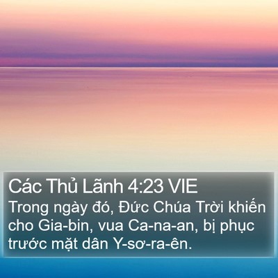 Các Thủ Lãnh 4:23 VIE Bible Verse Image