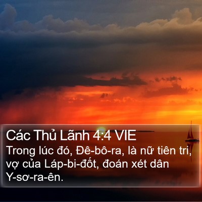 Các Thủ Lãnh 4:4 VIE Bible Verse Image