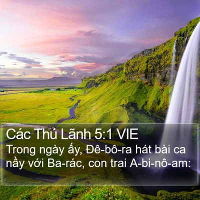 Các Thủ Lãnh 5:1 VIE Bible Verse Image
