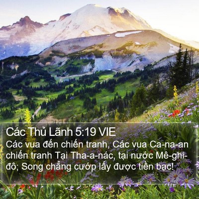 Các Thủ Lãnh 5:19 VIE Bible Verse Image