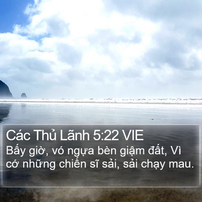 Các Thủ Lãnh 5:22 VIE Bible Verse Image