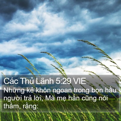 Các Thủ Lãnh 5:29 VIE Bible Verse Image