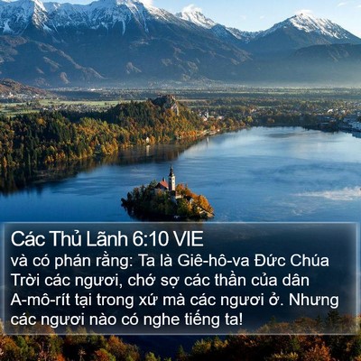 Các Thủ Lãnh 6:10 VIE Bible Verse Image