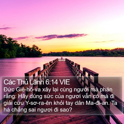 Các Thủ Lãnh 6:14 VIE Bible Verse Image