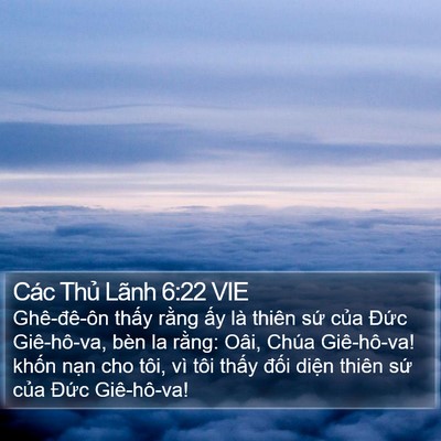 Các Thủ Lãnh 6:22 VIE Bible Verse Image