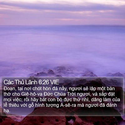 Các Thủ Lãnh 6:26 VIE Bible Verse Image