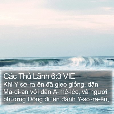 Các Thủ Lãnh 6:3 VIE Bible Verse Image