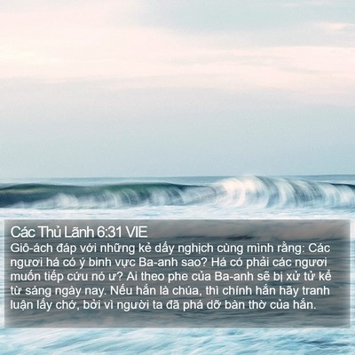 Các Thủ Lãnh 6:31 VIE Bible Verse Image