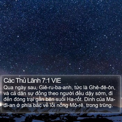 Các Thủ Lãnh 7:1 VIE Bible Verse Image