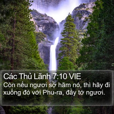 Các Thủ Lãnh 7:10 VIE Bible Verse Image