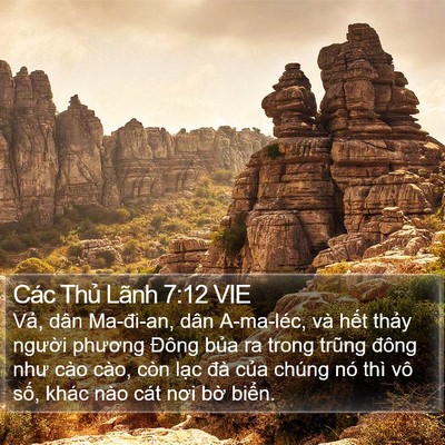 Các Thủ Lãnh 7:12 VIE Bible Verse Image
