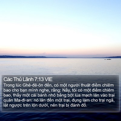 Các Thủ Lãnh 7:13 VIE Bible Verse Image