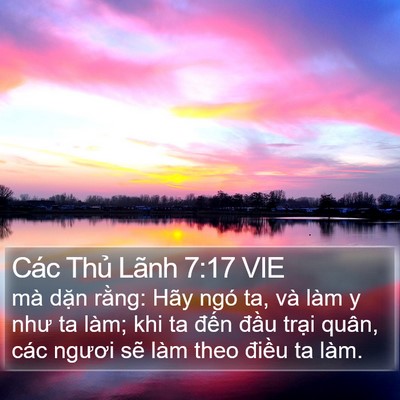 Các Thủ Lãnh 7:17 VIE Bible Verse Image