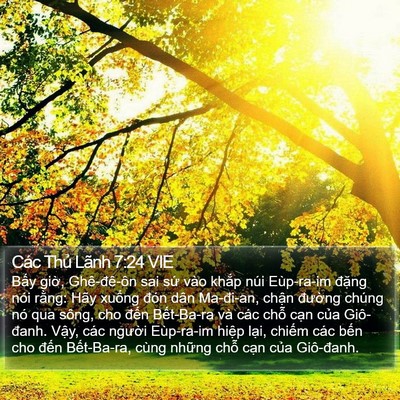 Các Thủ Lãnh 7:24 VIE Bible Verse Image