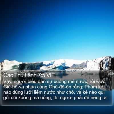 Các Thủ Lãnh 7:5 VIE Bible Verse Image