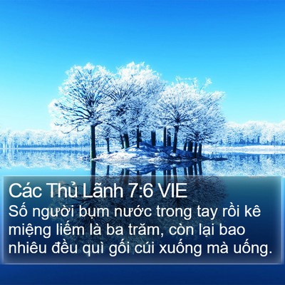 Các Thủ Lãnh 7:6 VIE Bible Verse Image