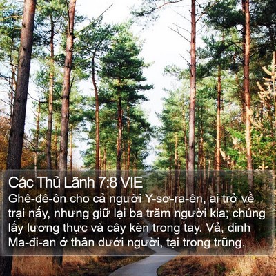 Các Thủ Lãnh 7:8 VIE Bible Verse Image