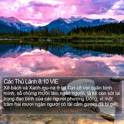 Các Thủ Lãnh 8:10 VIE Bible Verse Image
