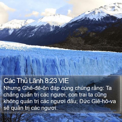 Các Thủ Lãnh 8:23 VIE Bible Verse Image