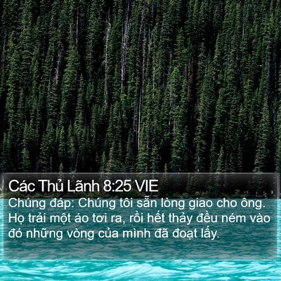 Các Thủ Lãnh 8:25 VIE Bible Verse Image