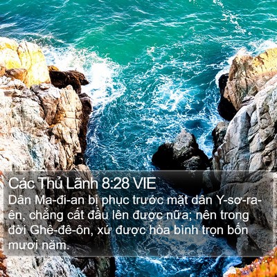 Các Thủ Lãnh 8:28 VIE Bible Verse Image