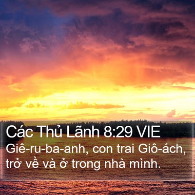 Các Thủ Lãnh 8:29 VIE Bible Verse Image