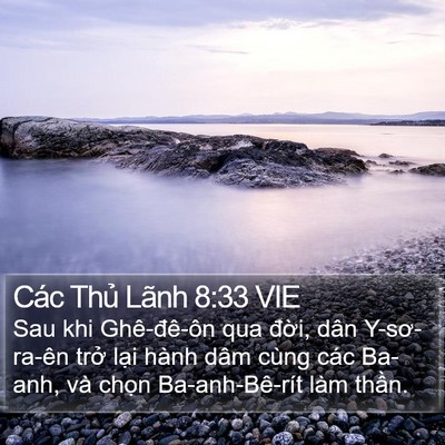 Các Thủ Lãnh 8:33 VIE Bible Verse Image