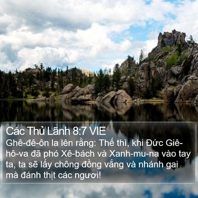 Các Thủ Lãnh 8:7 VIE Bible Verse Image