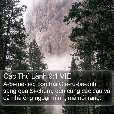 Các Thủ Lãnh 9:1 VIE Bible Verse Image